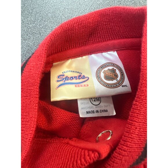 Detroit Red Wings Baby Romper 12M Red NHL Licensed Cotton Polyester Kmart - Picture 5 of 7